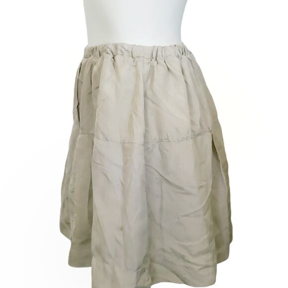 ISABEL MARANT silk mini skater skirt in champagne Size 1 S - Picture 2 of 6